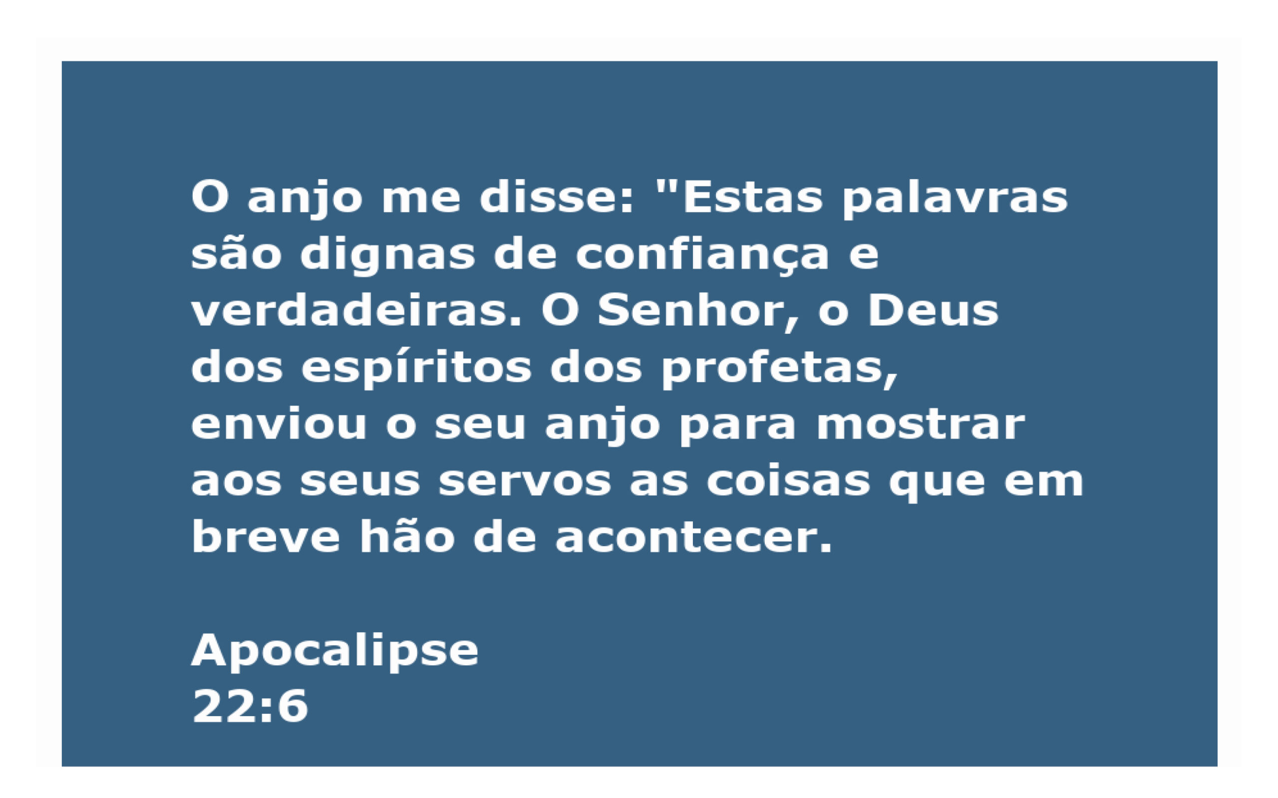 As palavras finais do anjo (Apc, 22:1-15)